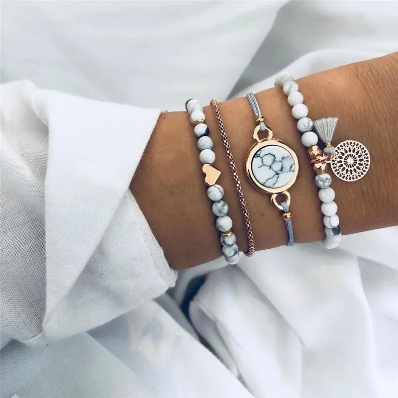Trendy Geometric Link Chain Bracelet