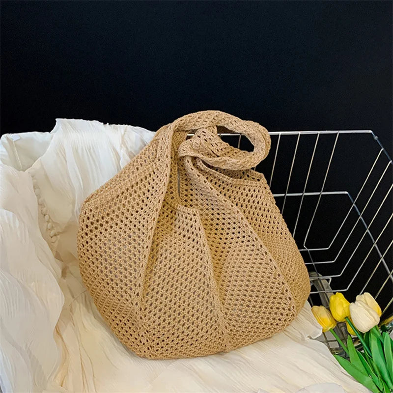 Women Crochet Tote Bag Fashion