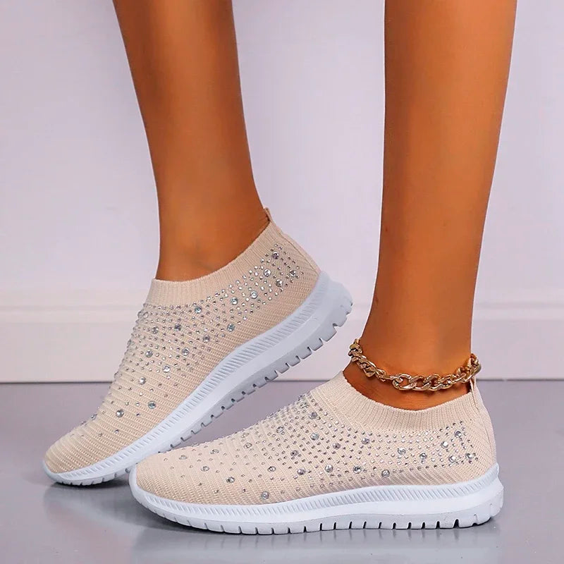 Crystal Flats Shoes