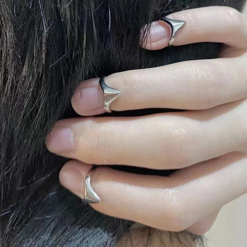 4Pcs Metal Finger Rings