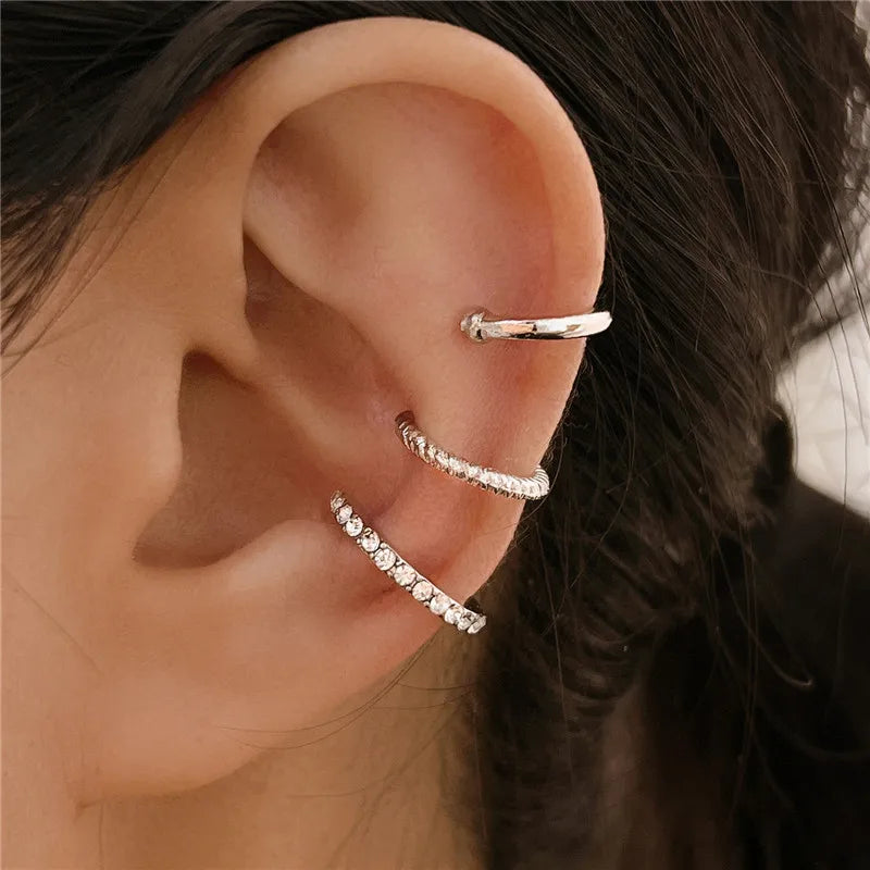 Zircon Double-layer Ear Cuff