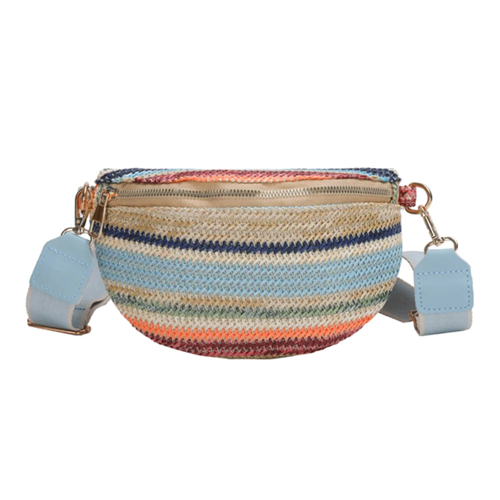 Rainbow Striped Fanny Pack Bum Bag