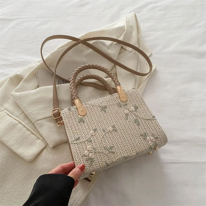 Straw Top-handle Bags