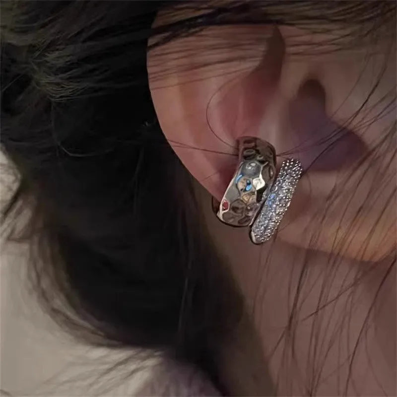Zircon Double-layer Ear Cuff