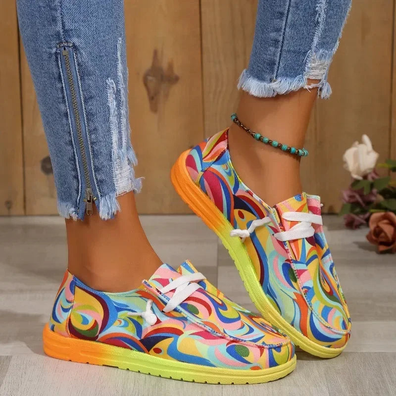 Rainbow Canvas Shoes