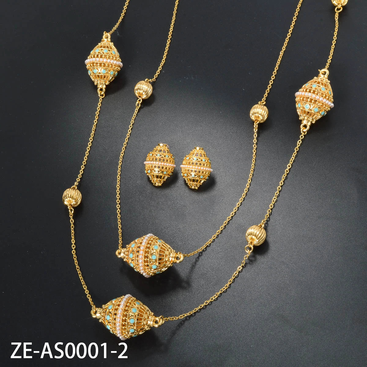 necklace zirconia set