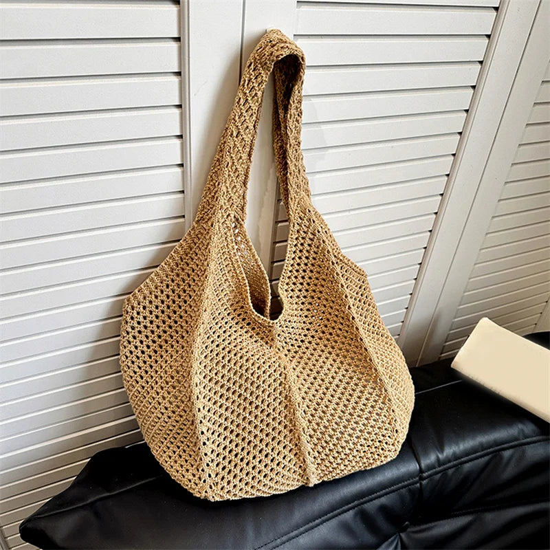 Women Crochet Tote Bag Fashion