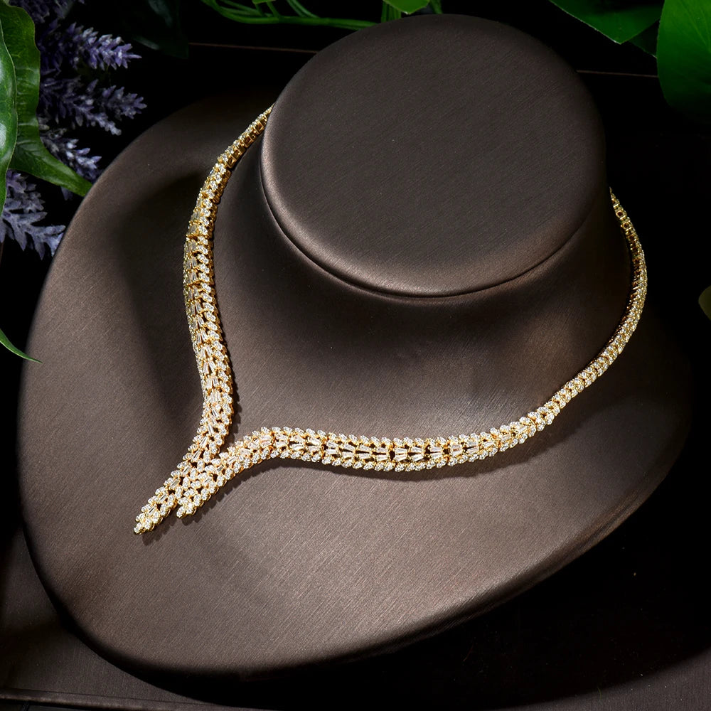 4pcs Zirconia Jewelry Sets