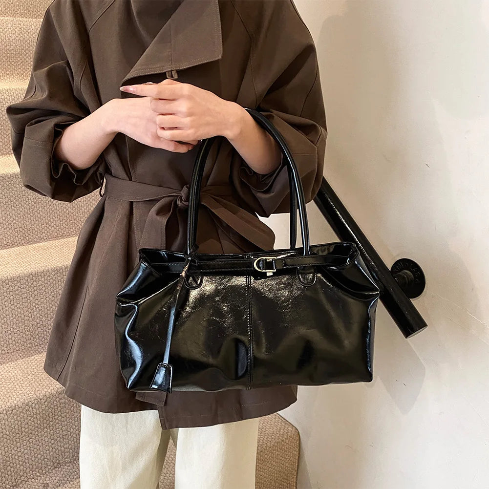Leather Hobo Handbag