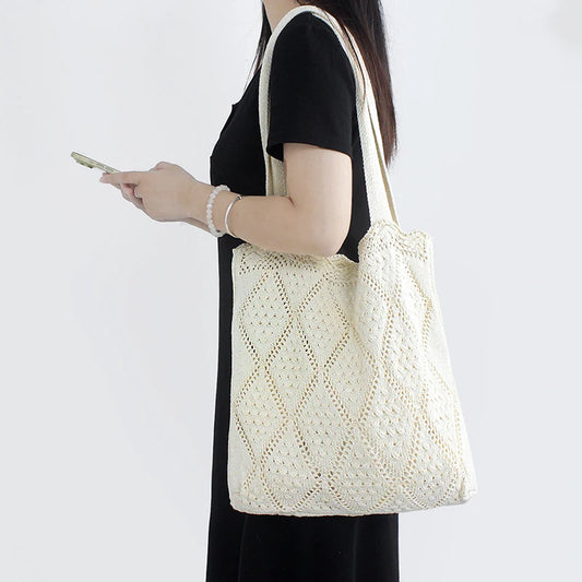Minimalist Knit Shoulder Bag
