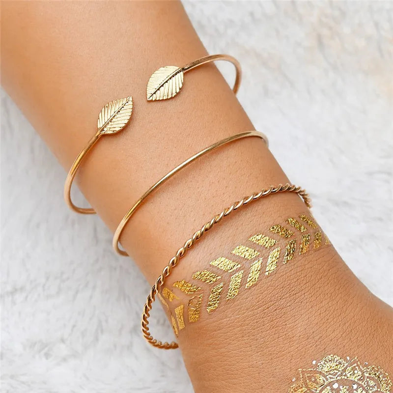 Trendy Geometric Link Chain Bracelet