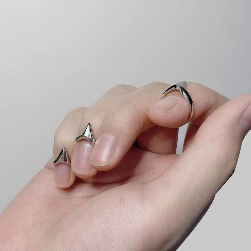 4Pcs Metal Finger Rings