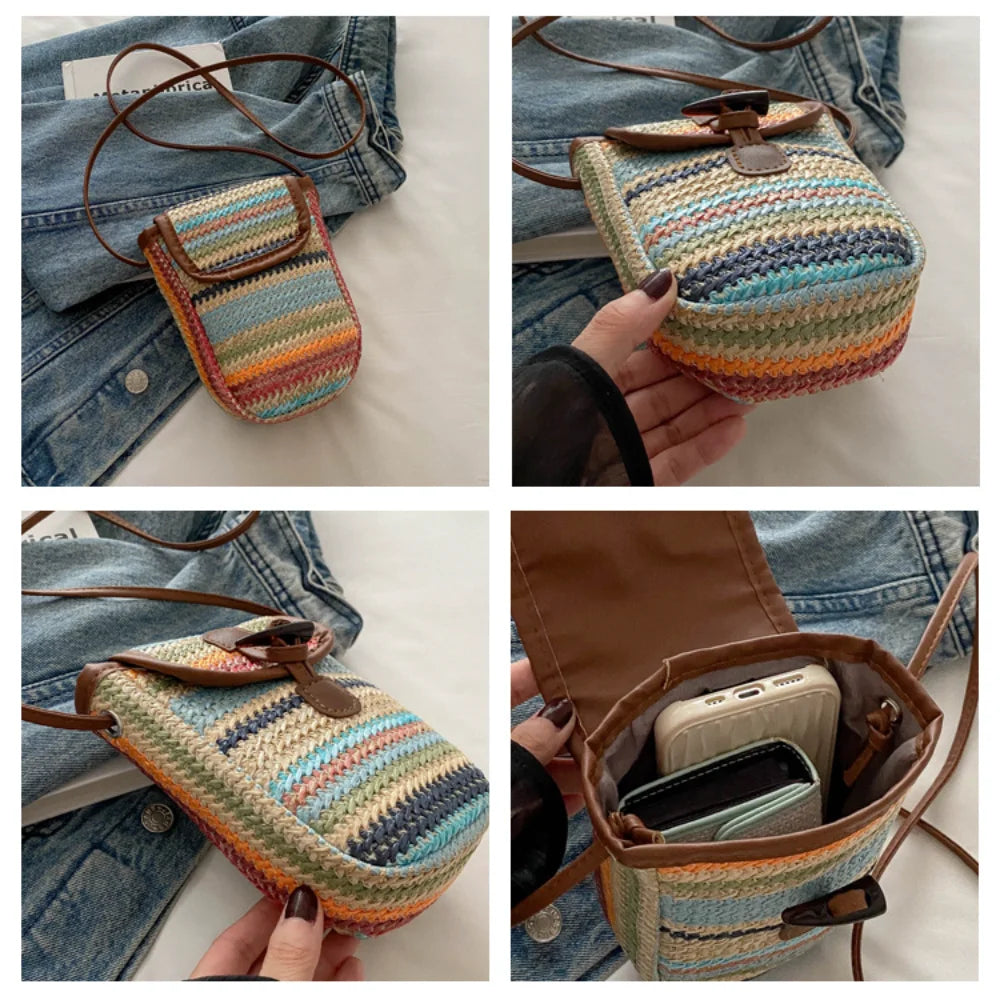 Small Straw Crossbody Bags