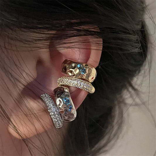 Zircon Double-layer Ear Cuff