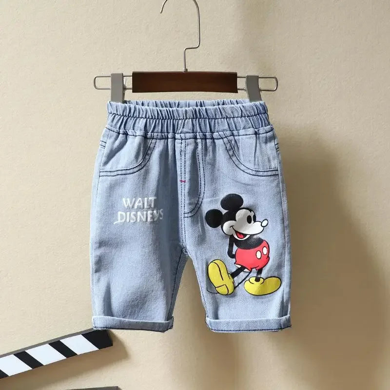 Boys Mickey Mouse T-shirt+Jeans Sets