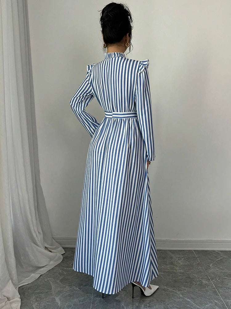 Vintage Cinch Long Sleeve Dress