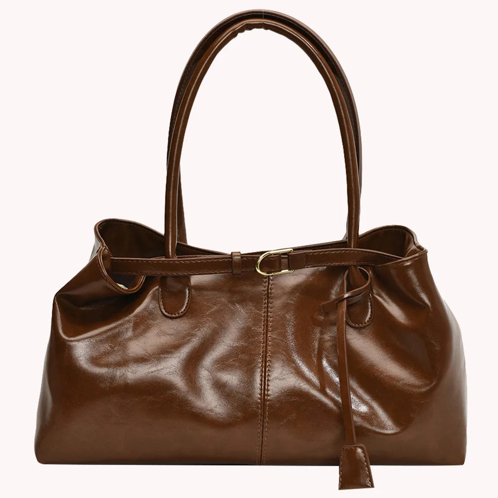 Leather Hobo Handbag