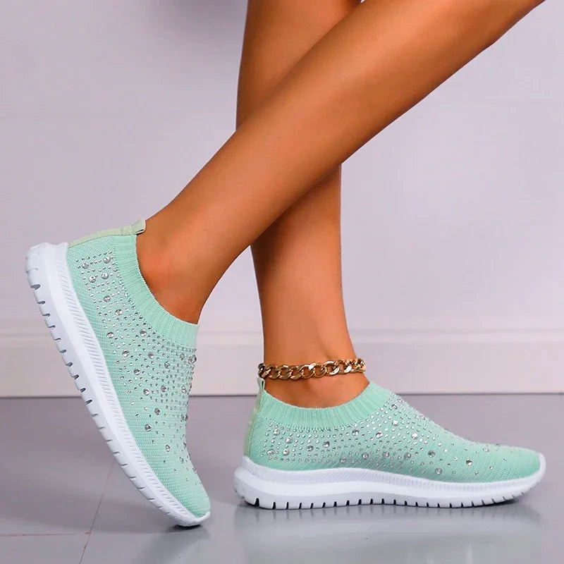 Crystal Flats Shoes
