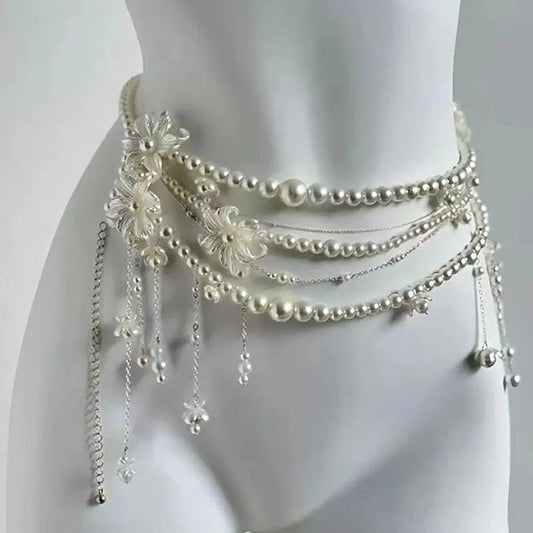 Pearl Waist Chain Belt