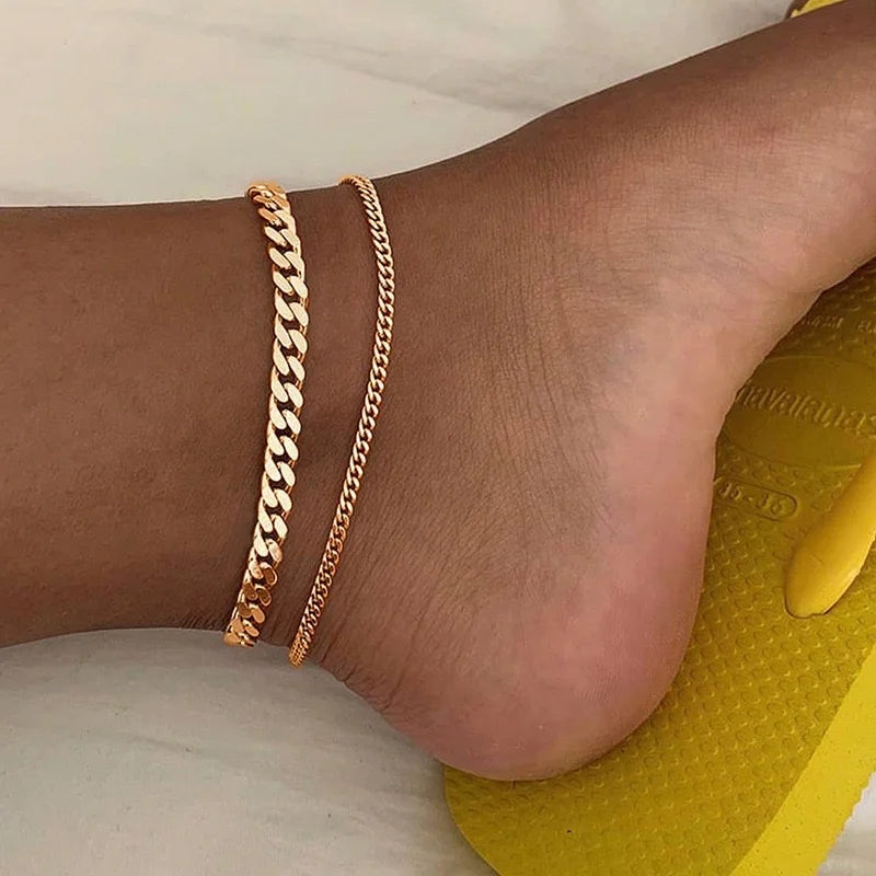 Multilayer Ankle Bracelet