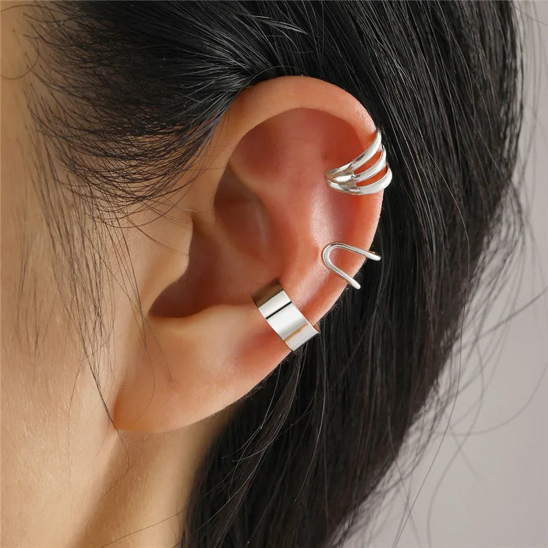 Zircon Double-layer Ear Cuff