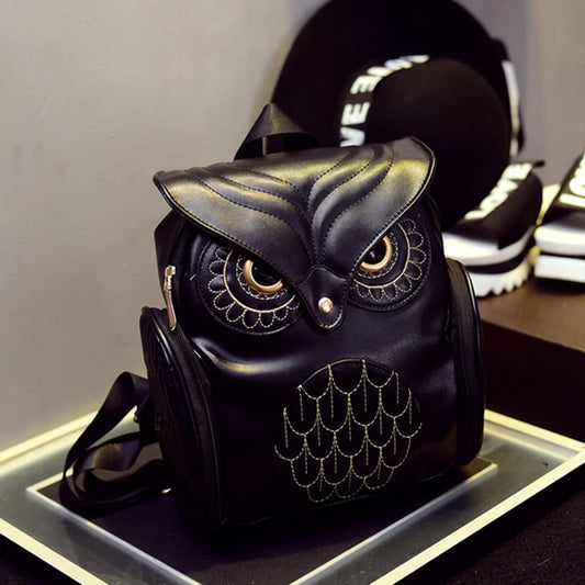 PU Embossed Owl Backpack