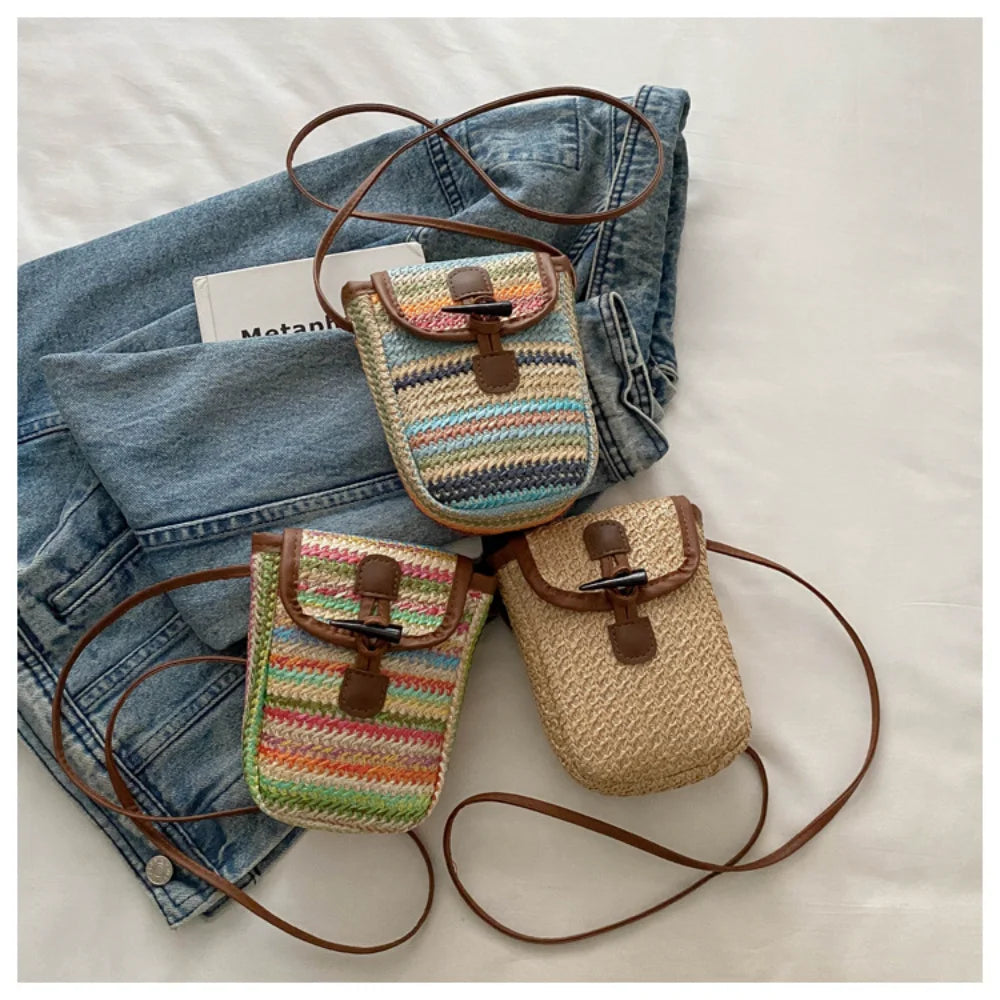 Small Straw Crossbody Bags