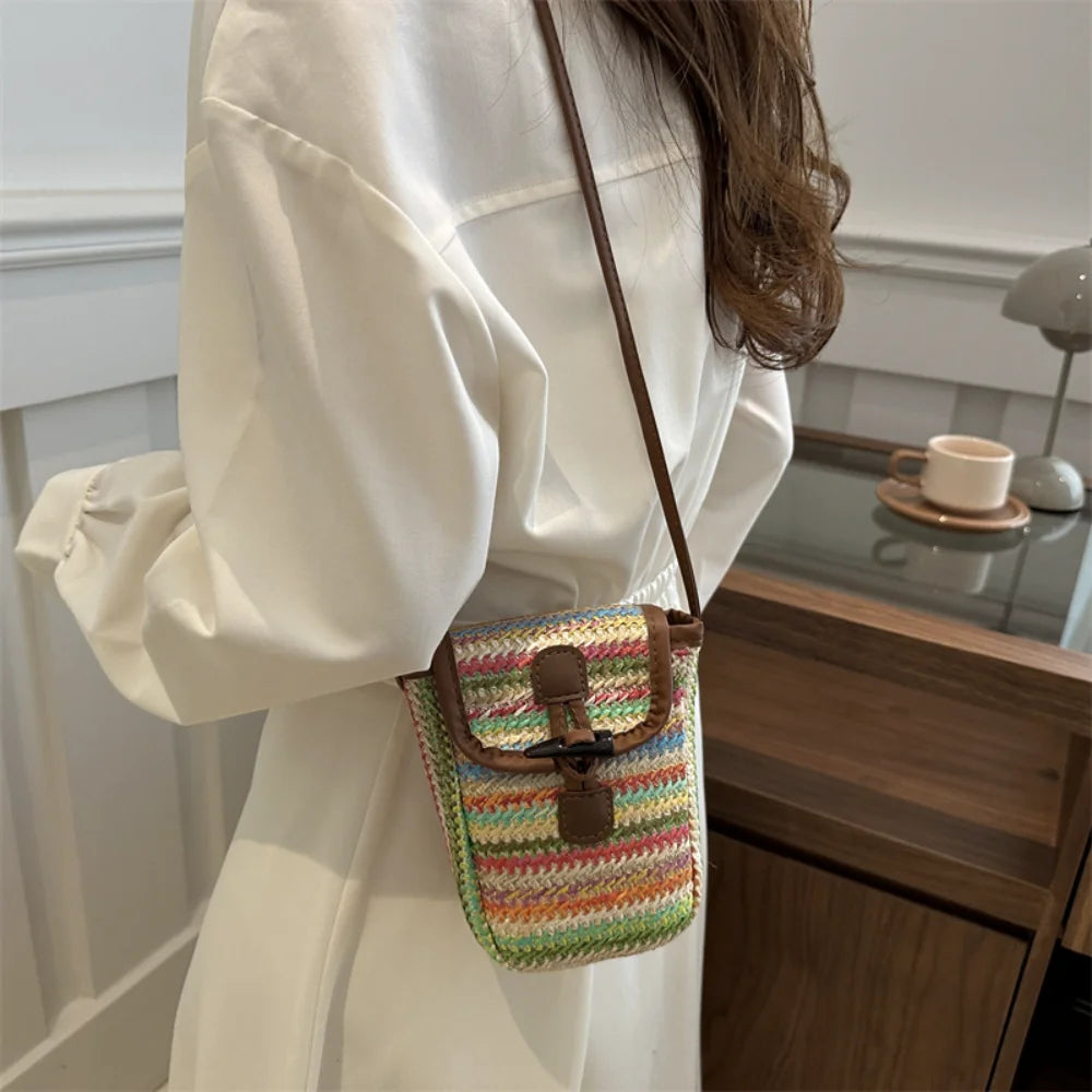 Small Straw Crossbody Bags