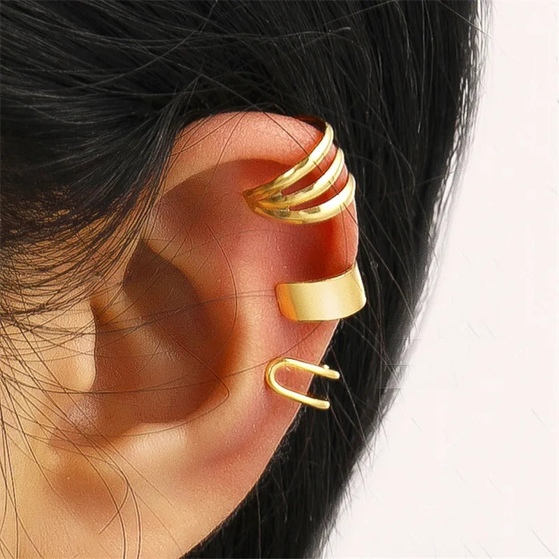 Zircon Double-layer Ear Cuff