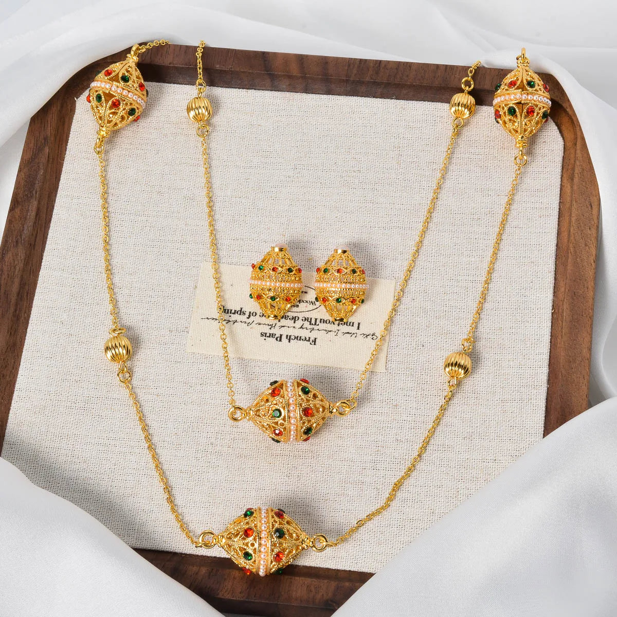 necklace zirconia set