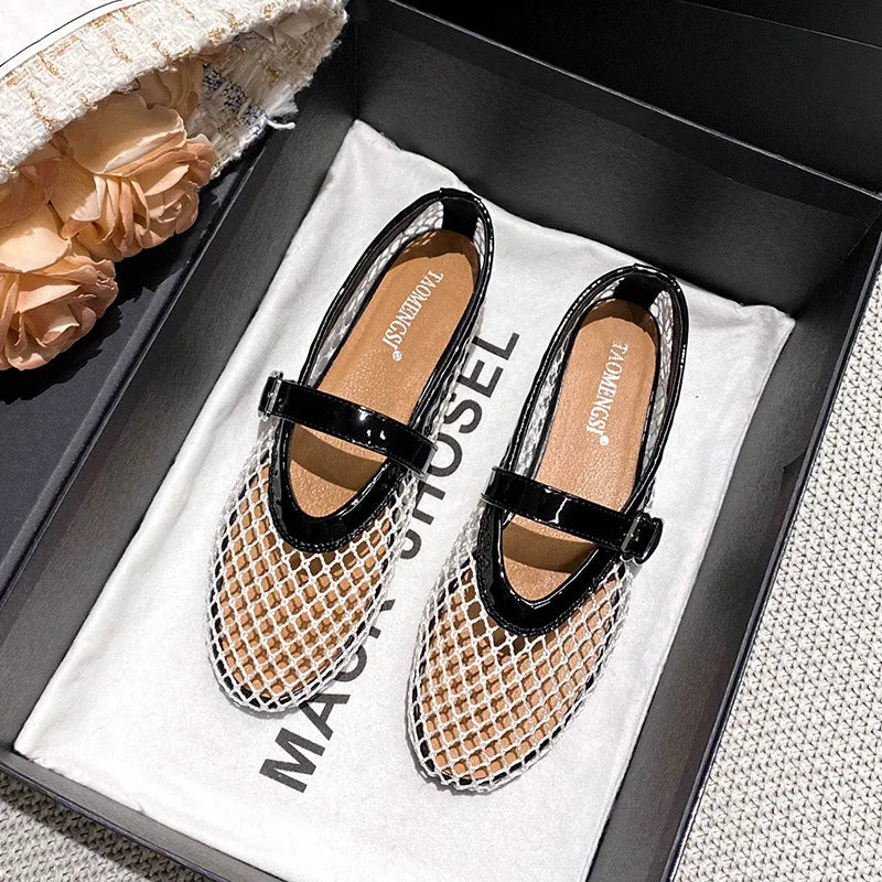 Women Mesh Ballet Flats
