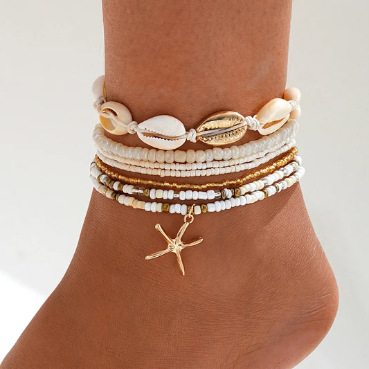 Multilayer Ankle Bracelet