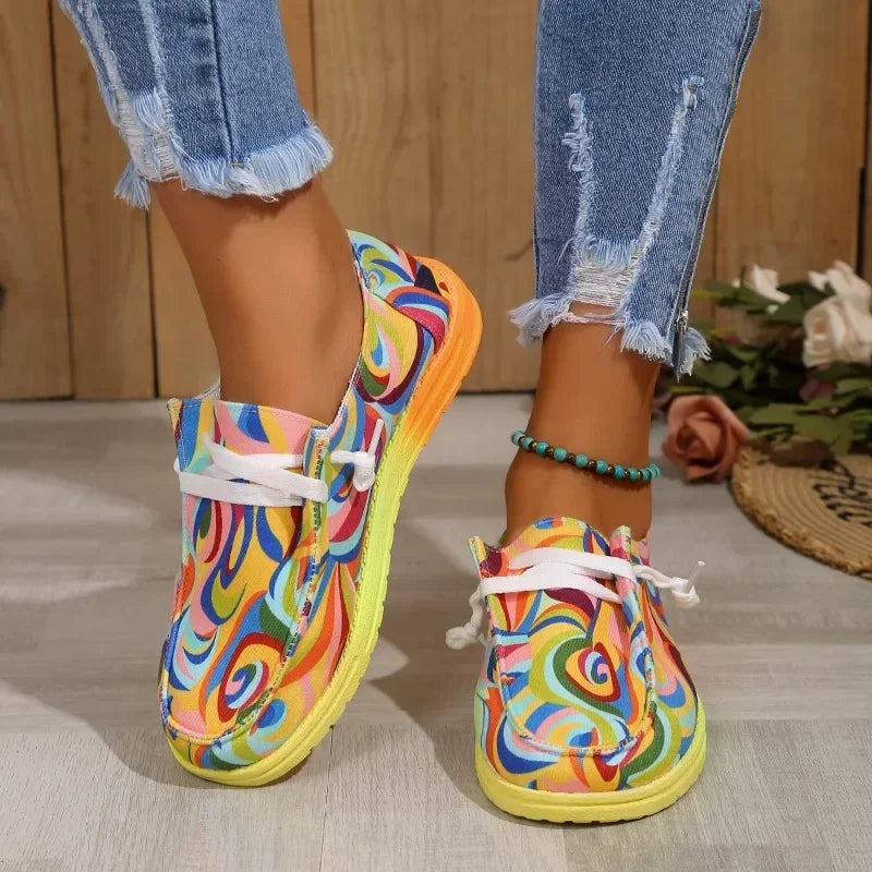 Rainbow Canvas Shoes