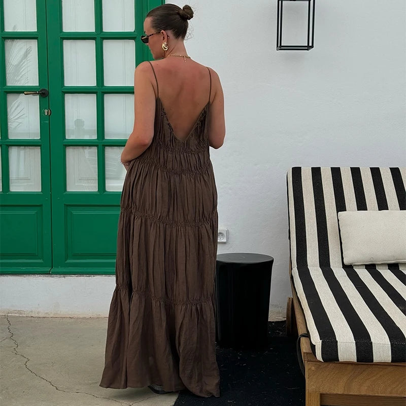 Casual Loose Pleat Dress