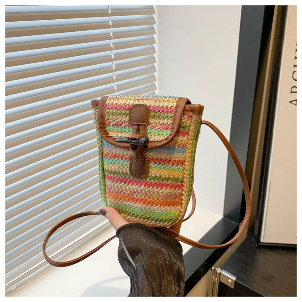 Small Straw Crossbody Bags