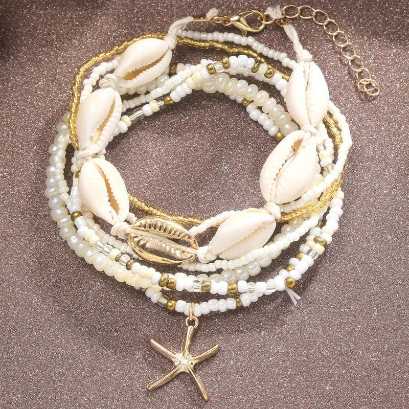 Multilayer Ankle Bracelet