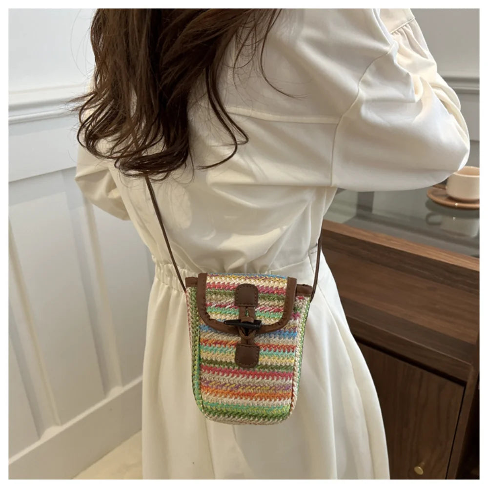 Small Straw Crossbody Bags