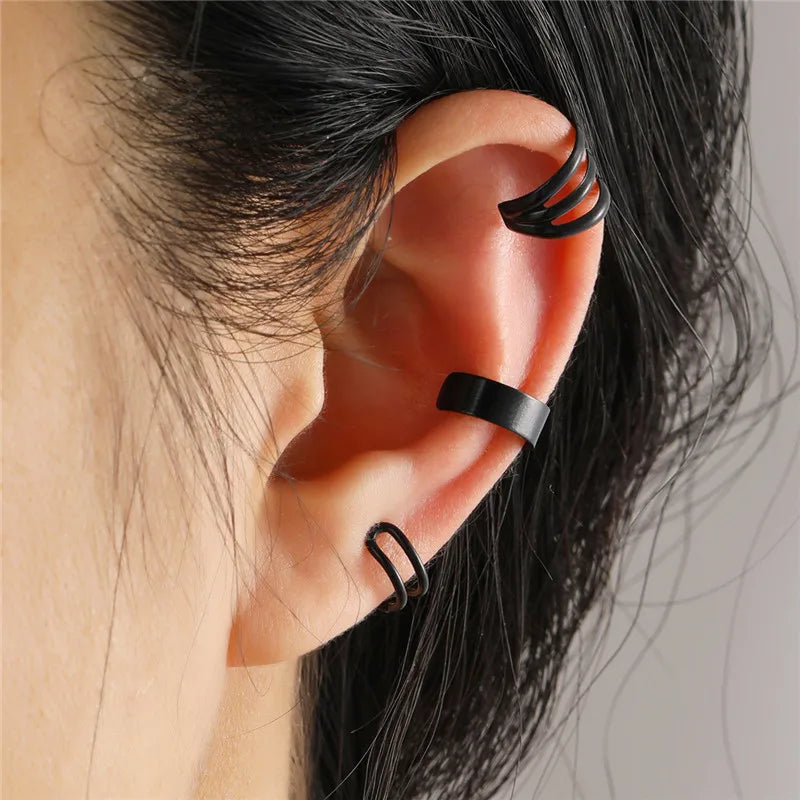 Zircon Double-layer Ear Cuff