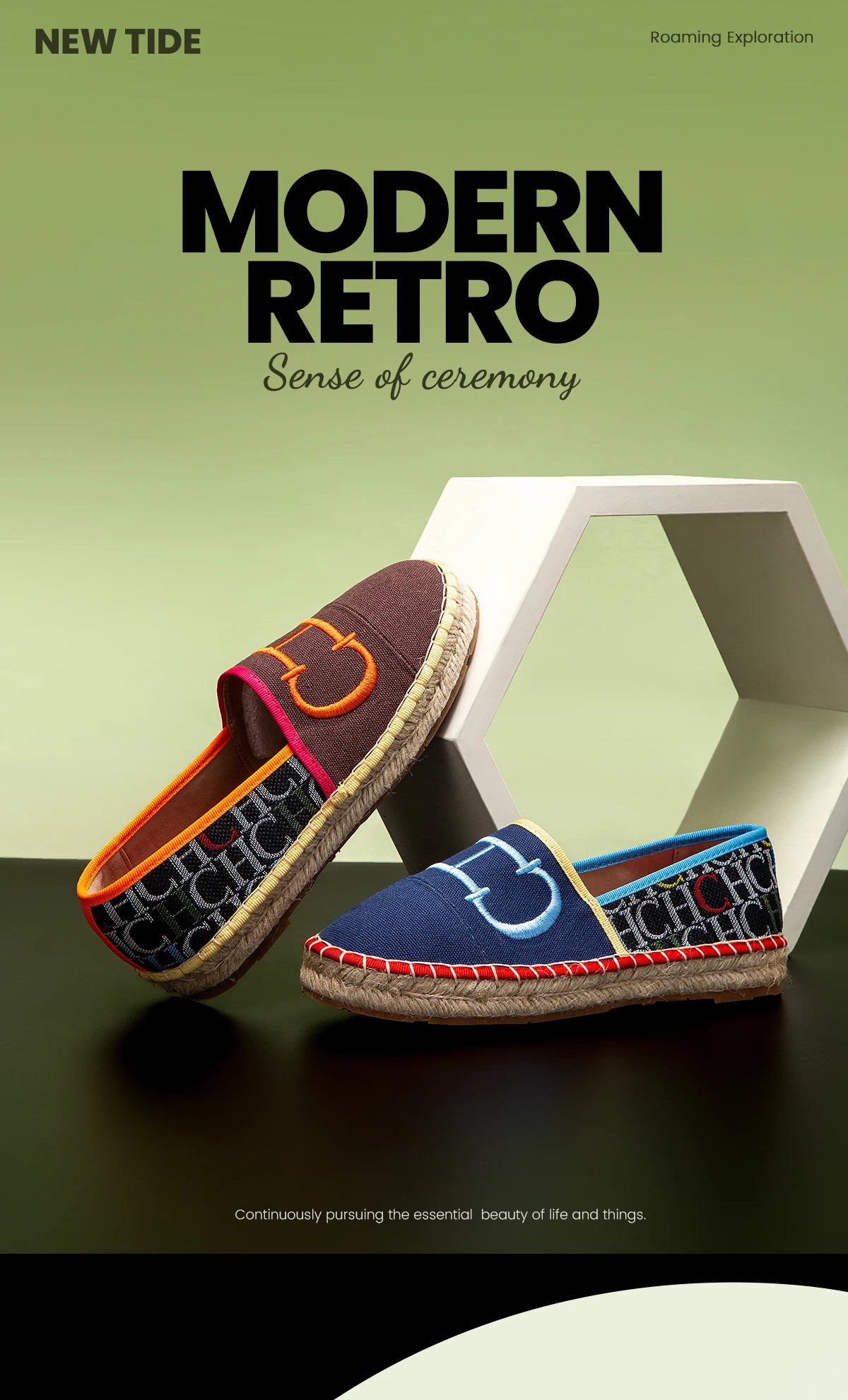 Fashion Colour Blocking Design Retro Style