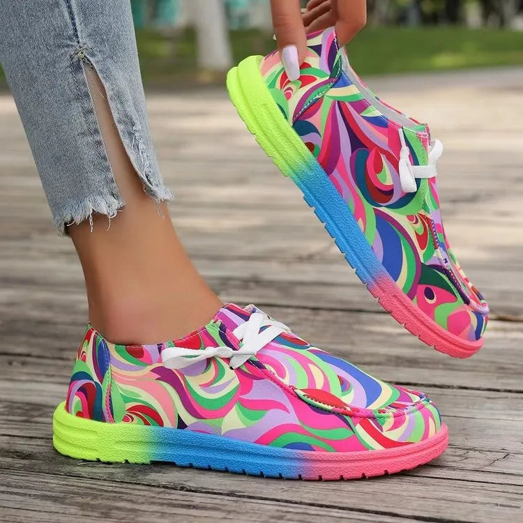 Rainbow Canvas Shoes