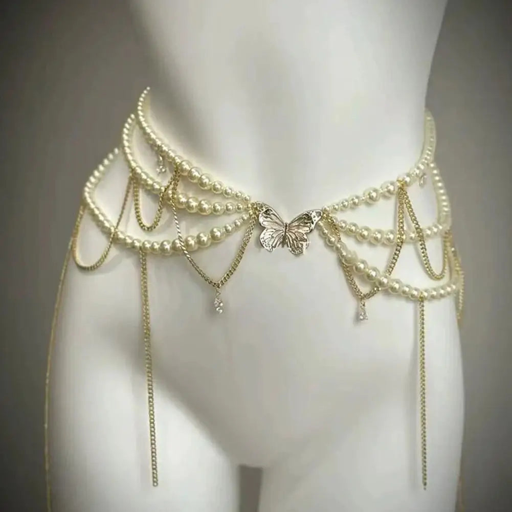 Pearl Waist Chain Belt