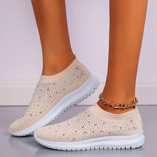 Crystal Flats Shoes