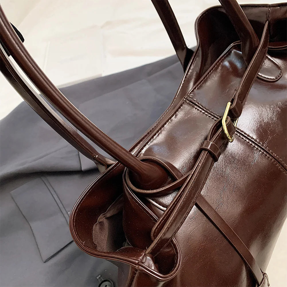 Leather Hobo Handbag
