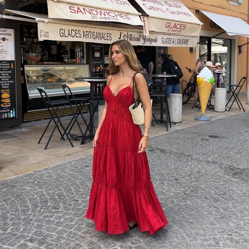 Casual Loose Pleat Dress