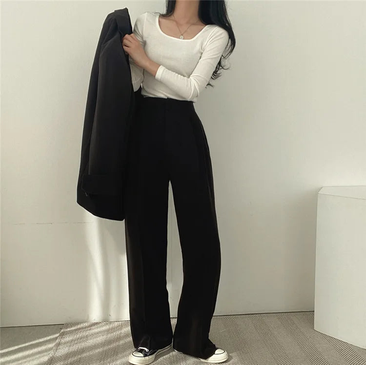 Fall Fashion Long Sleeve Blazer Mujer Pant Sets Blazers Women 2024 Casual Womens 2 Piece Outfit Set Suits Outwear