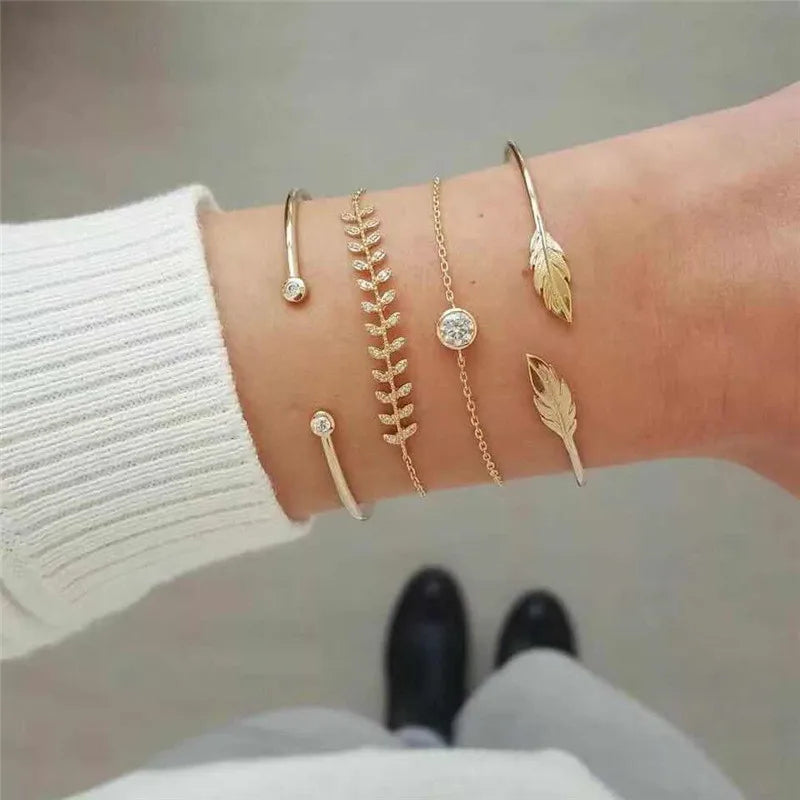 Trendy Geometric Link Chain Bracelet