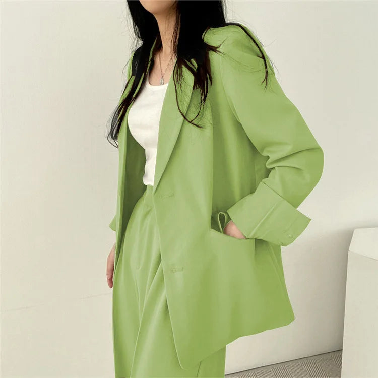 Fall Fashion Long Sleeve Blazer Mujer Pant Sets Blazers Women 2024 Casual Womens 2 Piece Outfit Set Suits Outwear
