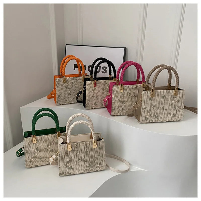 Straw Top-handle Bags