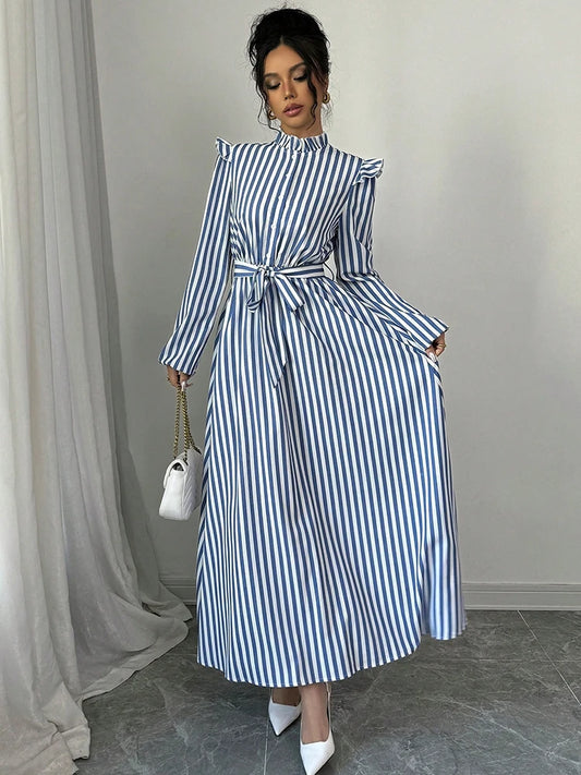 Vintage Cinch Long Sleeve Dress