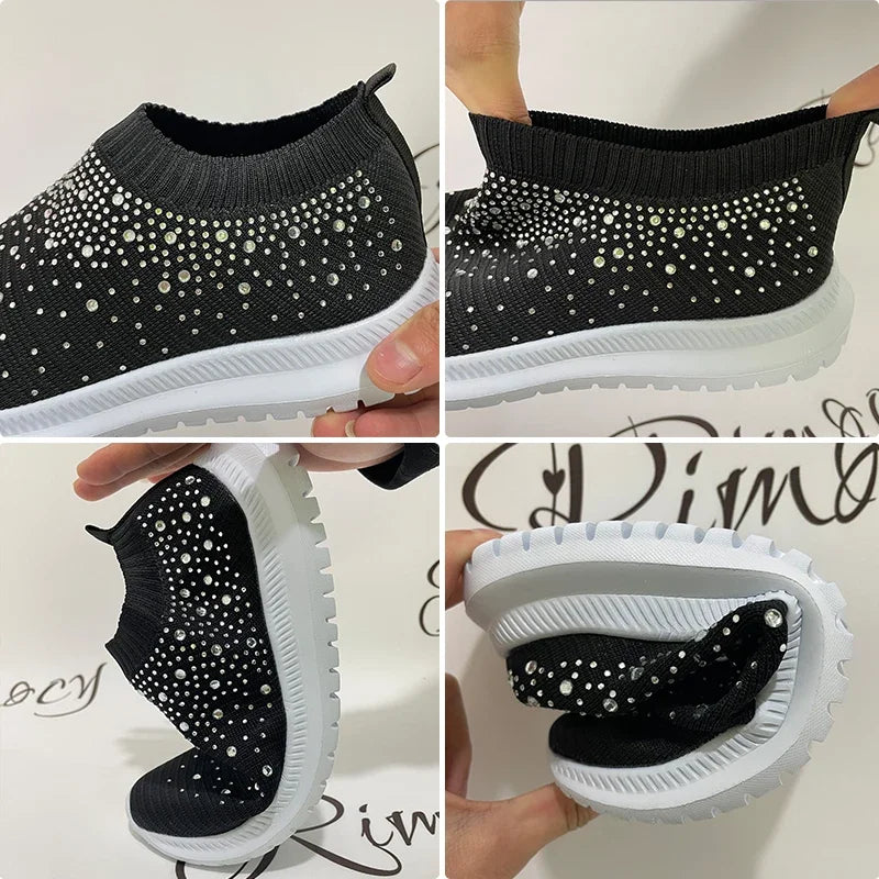 Crystal Flats Shoes
